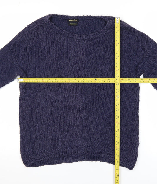 Womens UK Size 8 Massimo Dutti Blue Pullover Jumper