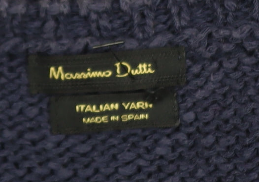 Womens UK Size 8 Massimo Dutti Blue Pullover Jumper