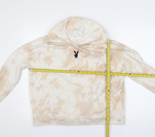 Womens UK Size 12 Missguided Beige Pullover Hoodie