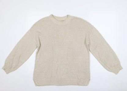 Womens UK Size XS Hollister Beige Pullover Jumper