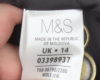 Womens UK Size 14 Marks and Spencer Regular Black Blazer