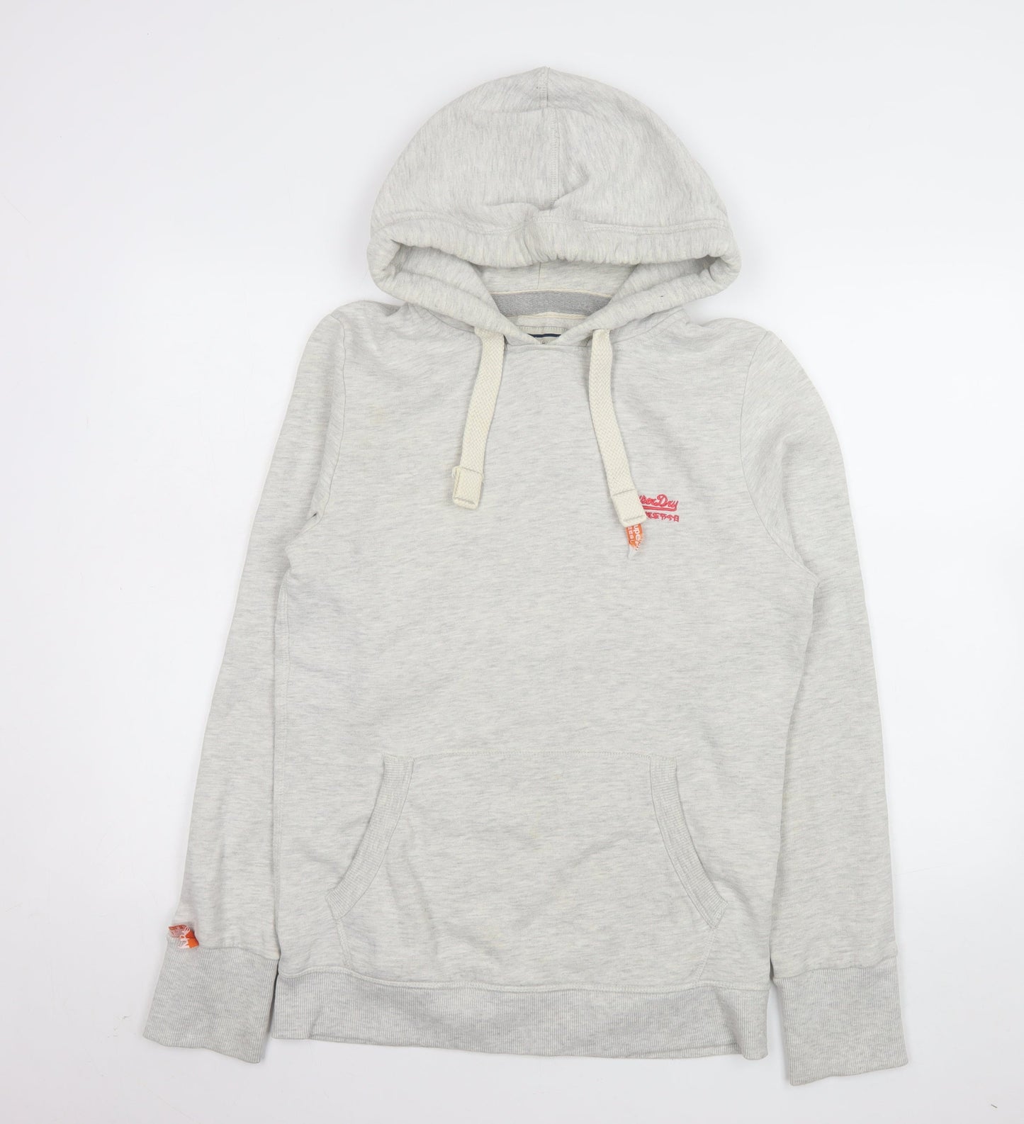 Womens UK Size XS Superdry Grey Pullover Hoodie