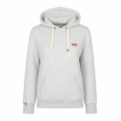 Womens UK Size XS Superdry Grey Pullover Hoodie