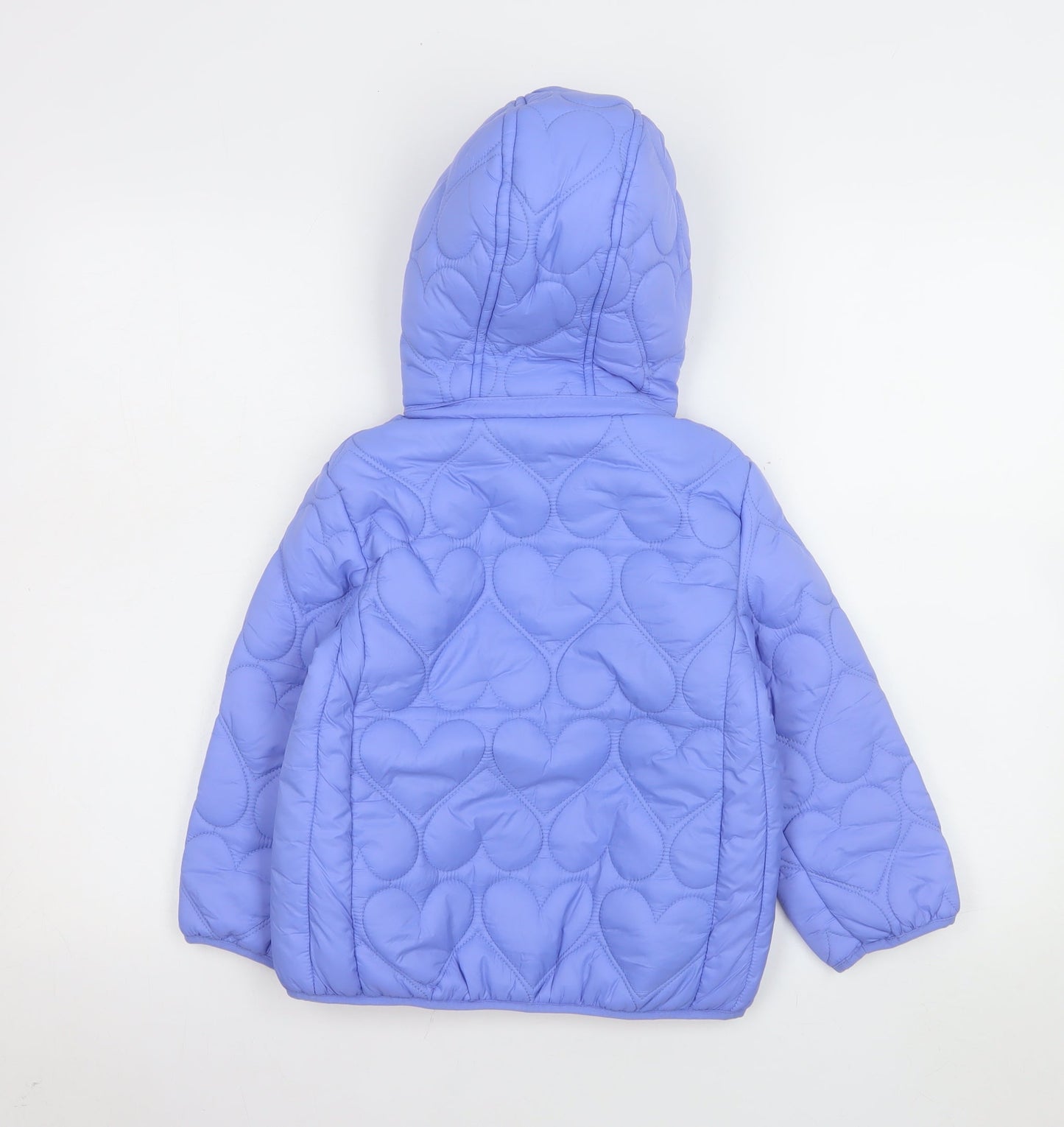 Girls UK Size 6-7 Years Crew Clothing Purple Puffer Jacket