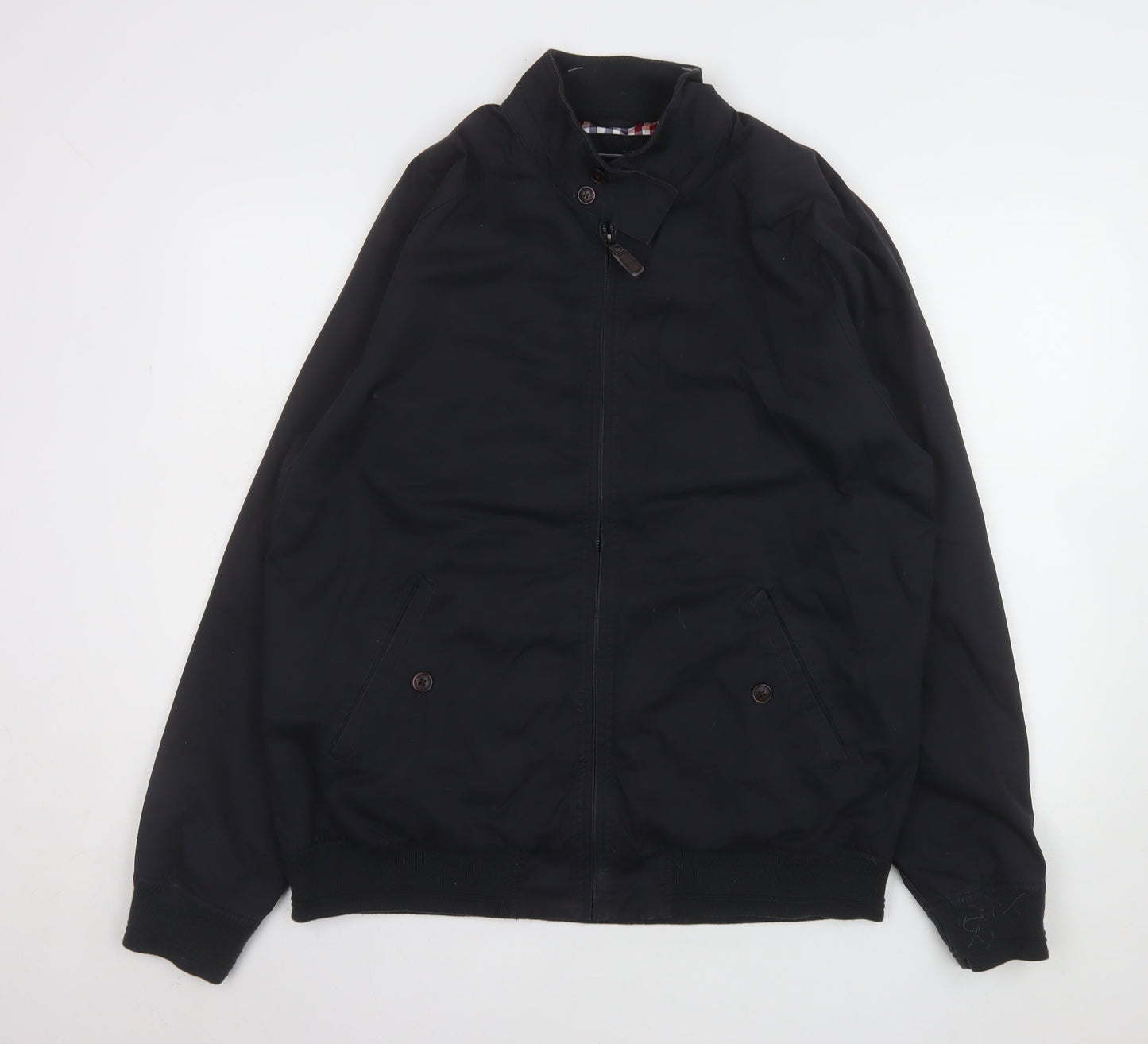 Mens UK Size L Maine New England Black Bomber Jacket