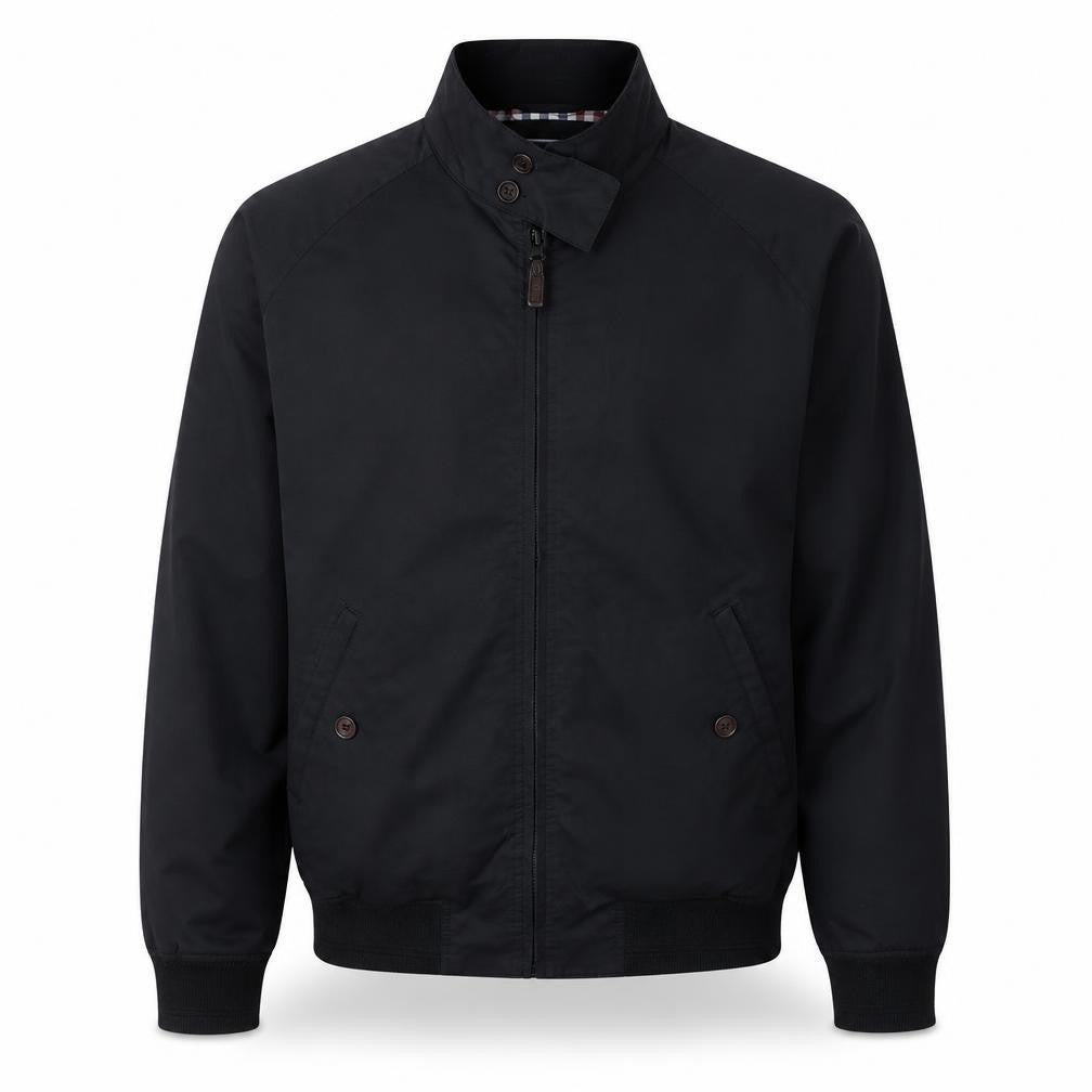 Mens UK Size L Maine New England Black Bomber Jacket