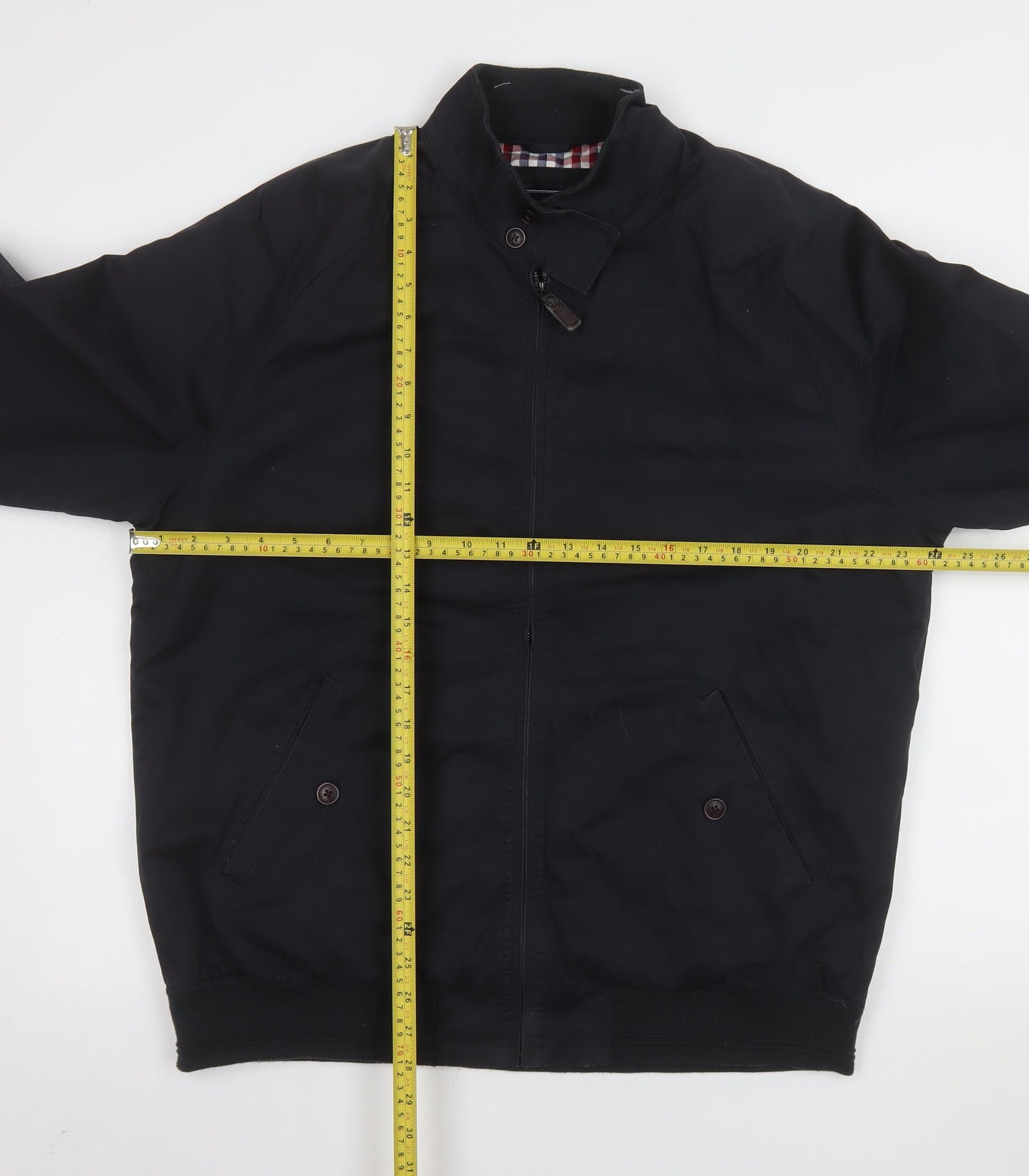 Mens UK Size L Maine New England Black Bomber Jacket