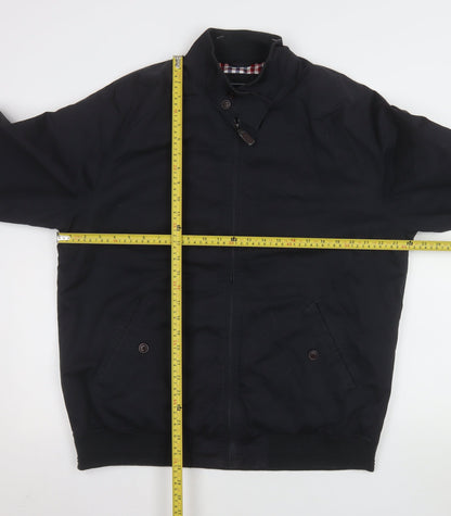 Mens UK Size L Maine New England Black Bomber Jacket