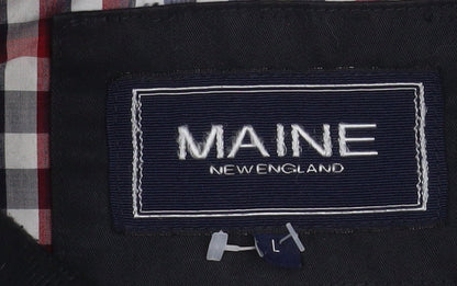 Mens UK Size L Maine New England Black Bomber Jacket
