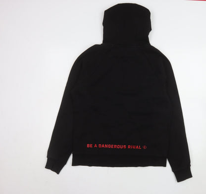 Mens UK Size M BADR Black Pullover Hoodie