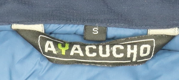 Womens UK Size S Ayacucho Blue Puffer Jacket