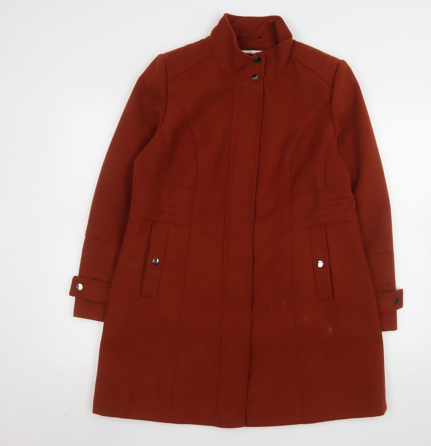 Womens UK Size 14 Wallis Brown Overcoat