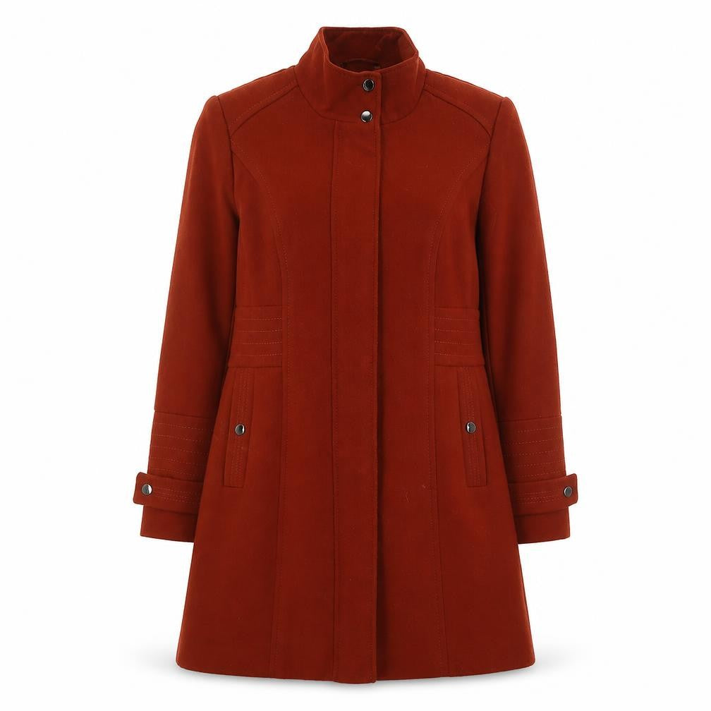 Womens UK Size 14 Wallis Brown Overcoat