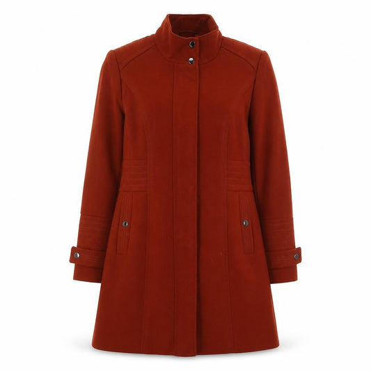 Womens UK Size 14 Wallis Brown Overcoat