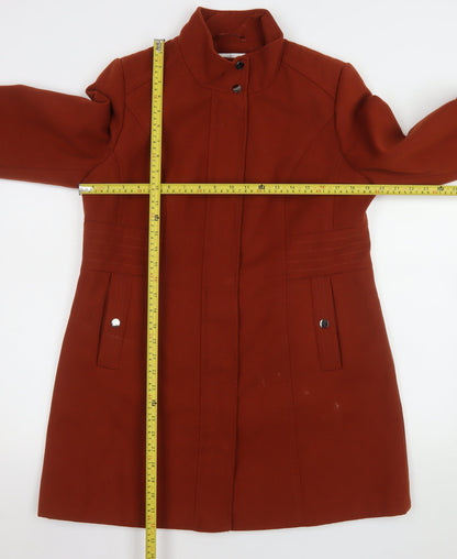 Womens UK Size 14 Wallis Brown Overcoat