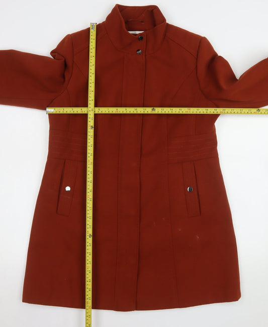 Womens UK Size 14 Wallis Brown Overcoat