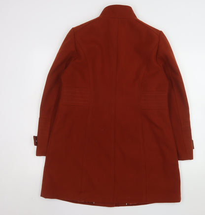 Womens UK Size 14 Wallis Brown Overcoat