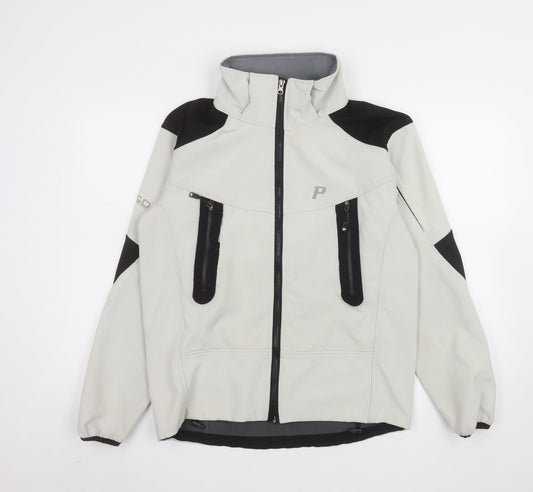 Mens UK Size S Peak Performance Grey Soft Shell