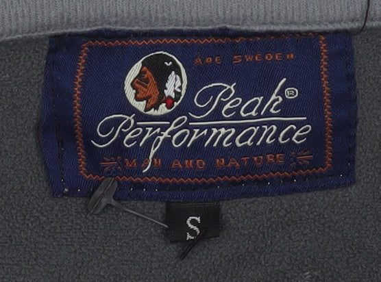 Mens UK Size S Peak Performance Grey Soft Shell