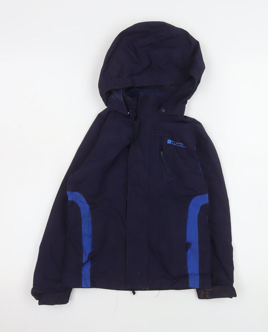 Boys UK Size 5-6 Years Mountain Warehouse Blue Rain Coat