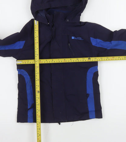 Boys UK Size 5-6 Years Mountain Warehouse Blue Rain Coat