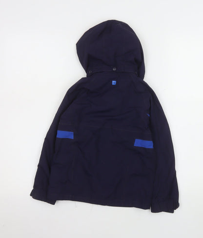 Boys UK Size 5-6 Years Mountain Warehouse Blue Rain Coat