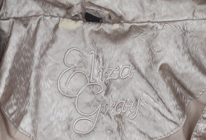 Eliza Gracy Womens Silver Hooded Waterproof Jacket Size 14