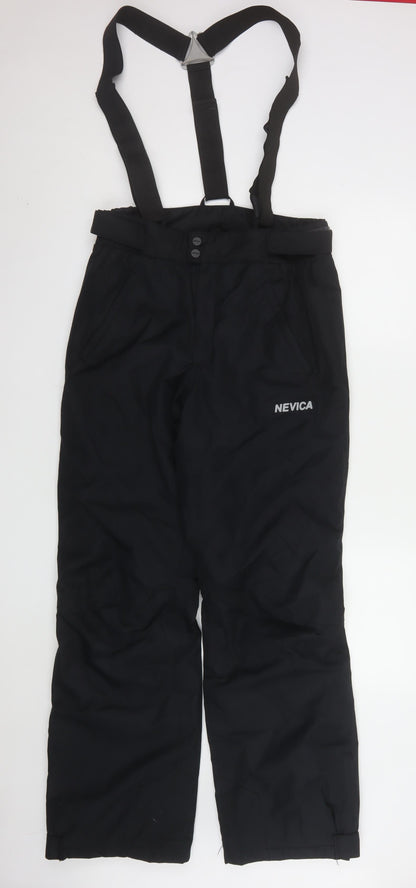 Womens UK Size 14 NEVICA Regular Fit Snow Pants Black Trousers