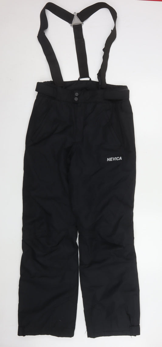 Womens UK Size 14 NEVICA Regular Fit Snow Pants Black Trousers