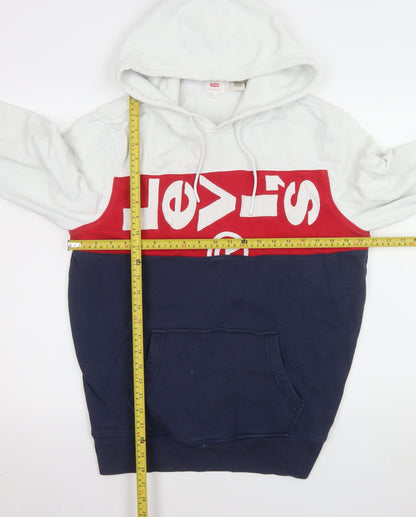 Mens UK Size L Levi's Multicoloured Pullover Hoodie