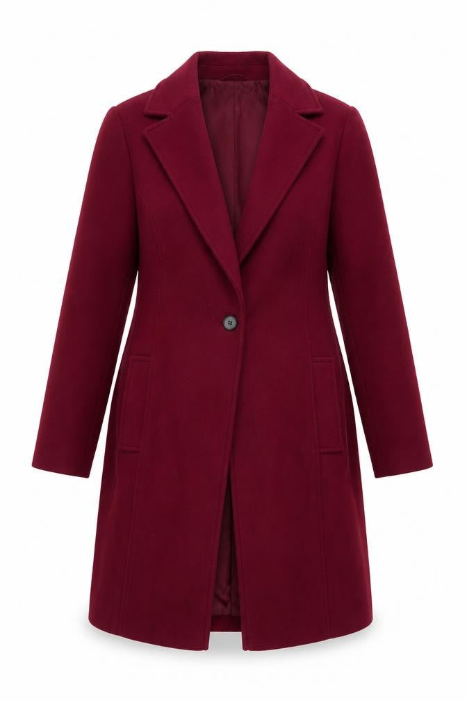 Womens UK Size 14 George Red Overcoat