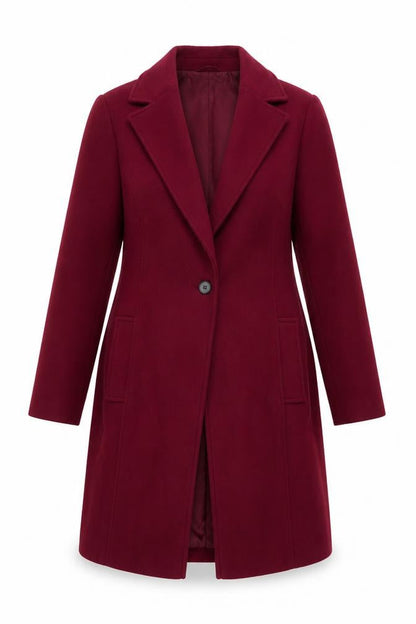 Womens UK Size 14 George Red Overcoat