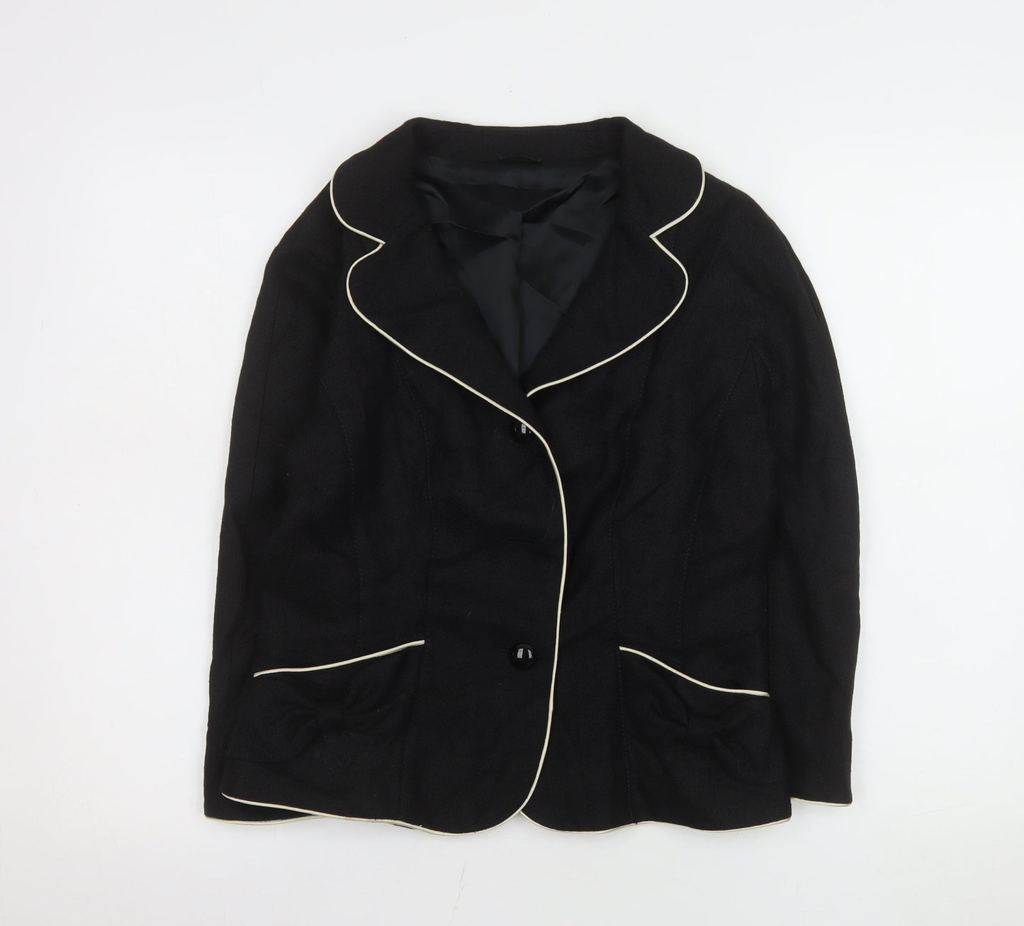 Womens UK Size 12 Hobbs Regular Black Blazer