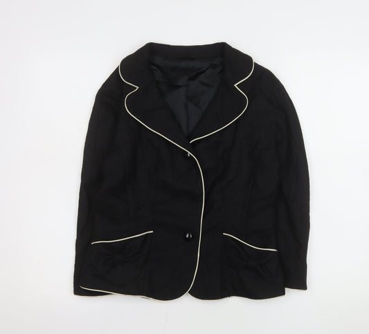 Womens UK Size 12 Hobbs Regular Black Blazer