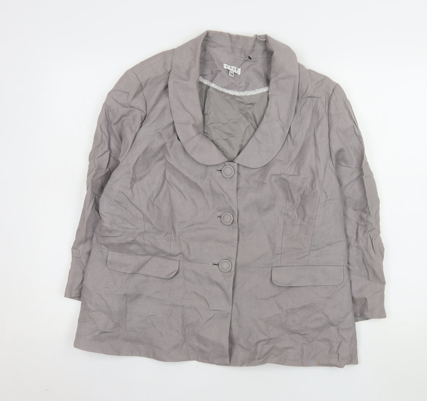 Womens UK Size 18 EAST Regular Grey Suit Jacket
