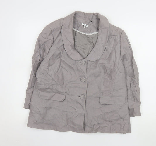 Womens UK Size 18 EAST Regular Grey Suit Jacket