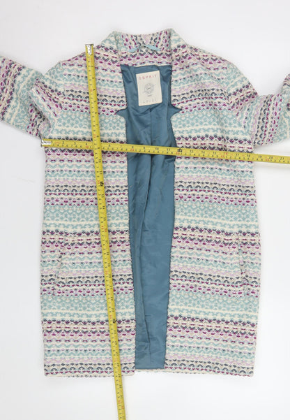 Esprit Women’s Multicoloured Tweed Mid-Length Coat XS