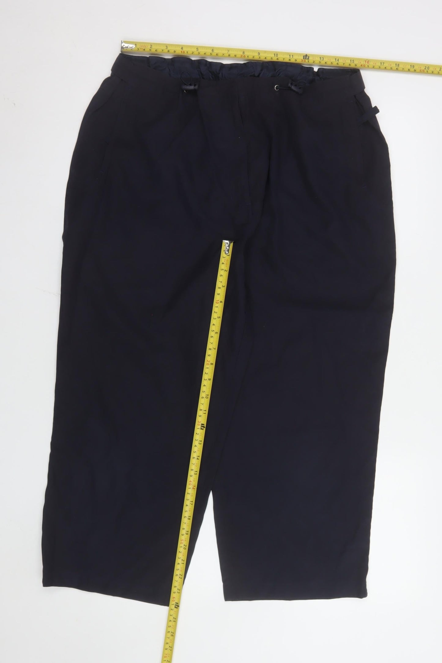 Womens UK Size 18 Debenhams Regular Fit Casual Workwear Travel Black Trousers