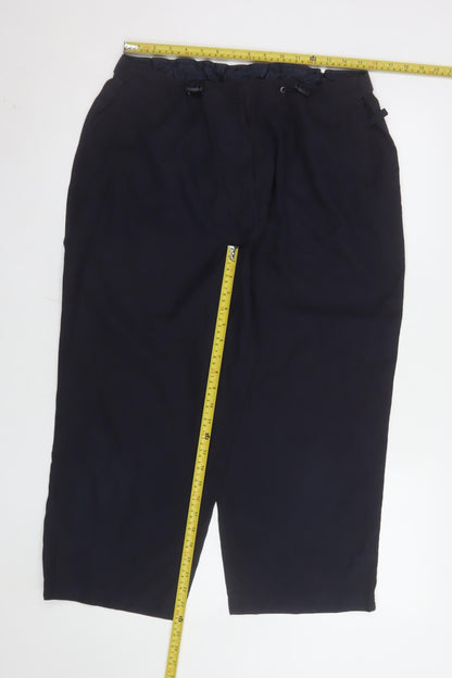 Womens UK Size 18 Debenhams Regular Fit Casual Workwear Travel Black Trousers