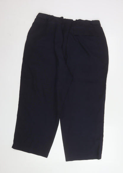 Womens UK Size 18 Debenhams Regular Fit Casual Workwear Travel Black Trousers