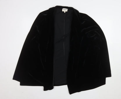 Studio 8 by Phase Eight Women Black Velvet Blazer Jacket Size 26
