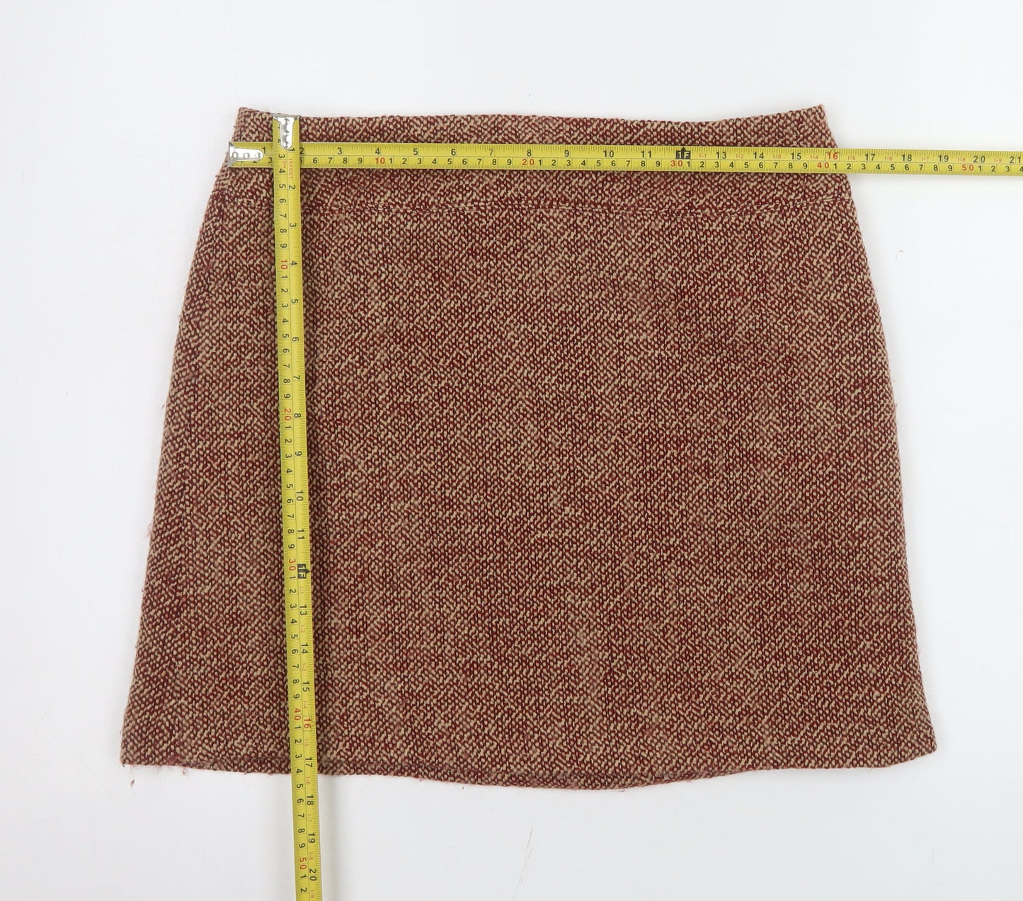 Womens UK Size 12 Jigsaw Straight & Pencil Tweed Skirt