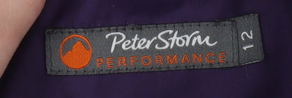 Womens UK Size 12 Peter Storm Purple Rain Coat