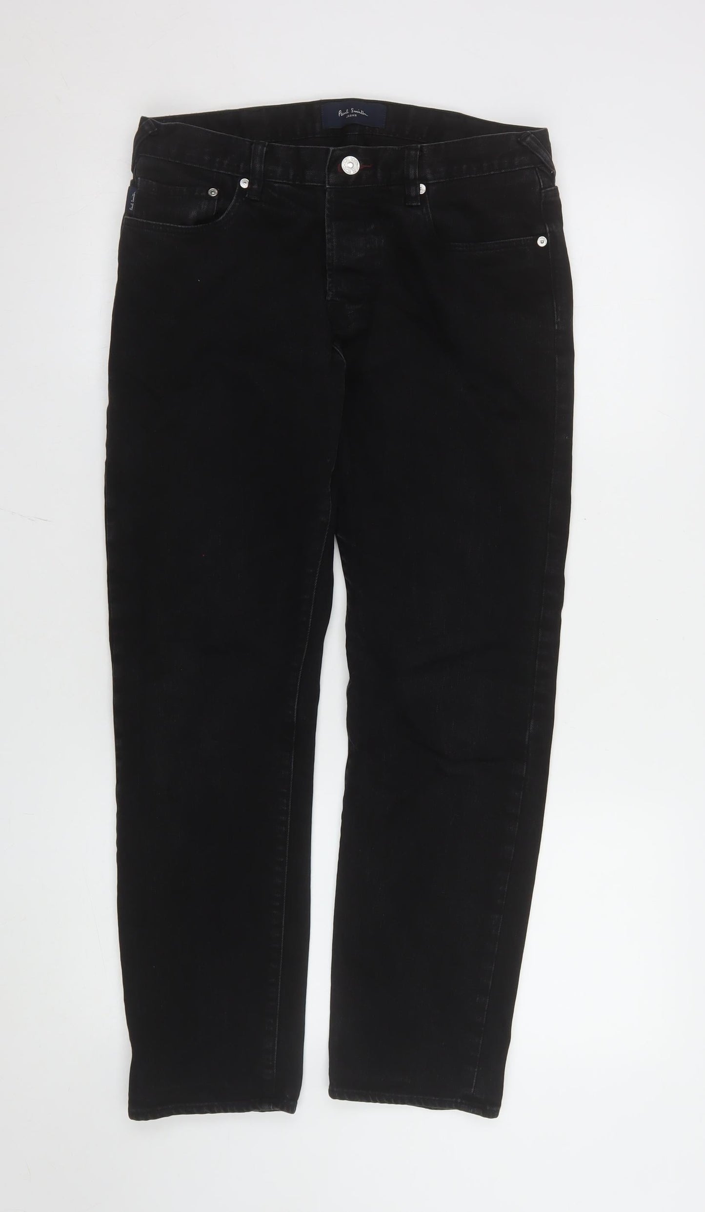 Womens UK Size S Paul Smith Regular Fit Straight Black Jeans