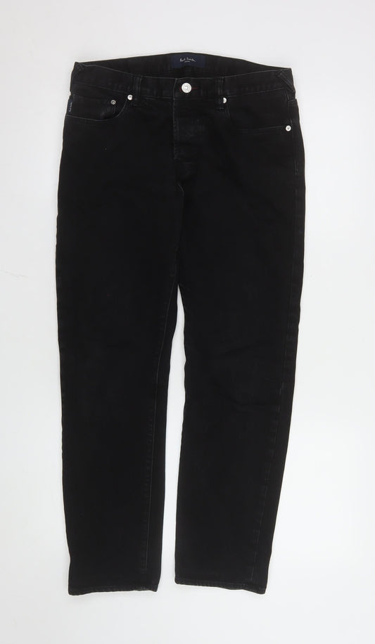 Womens UK Size S Paul Smith Regular Fit Straight Black Jeans