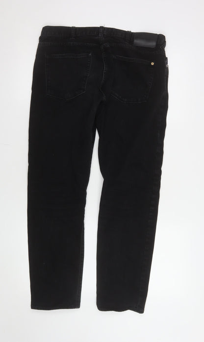 Womens UK Size S Paul Smith Regular Fit Straight Black Jeans