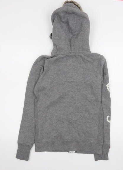 Womens UK Size S Superdry Grey Basic Jacket