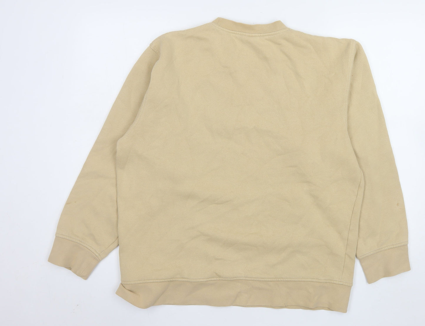 Mens UK Size M Nike Beige Pullover Sweatshirt