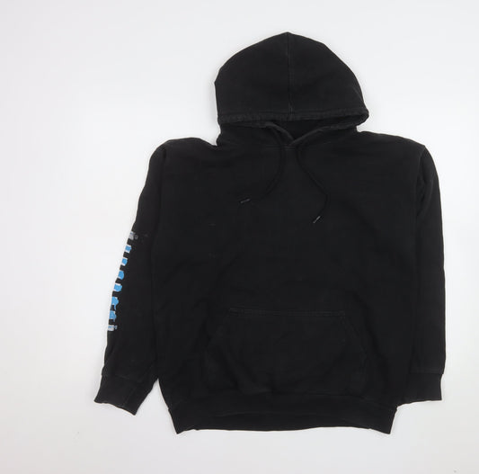 Mens UK Size S boohooMAN Black Pullover Hoodie