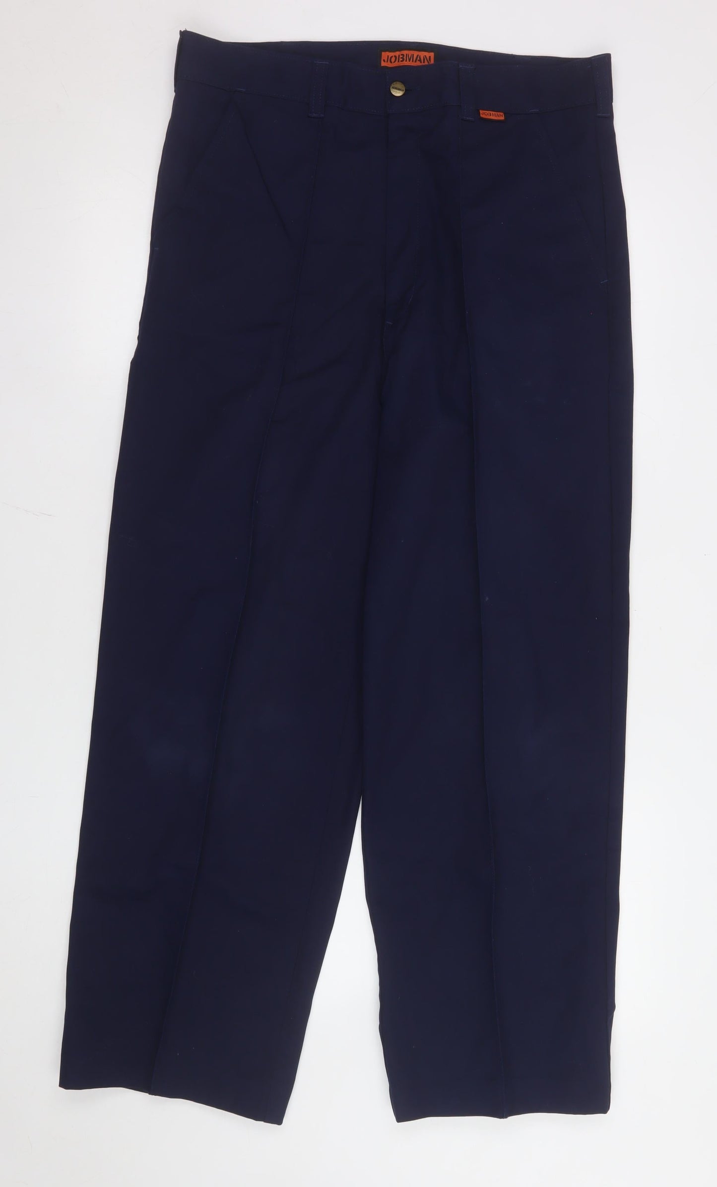 Mens UK Size 34 Jobman Regular Fit Cargo Blue Trousers
